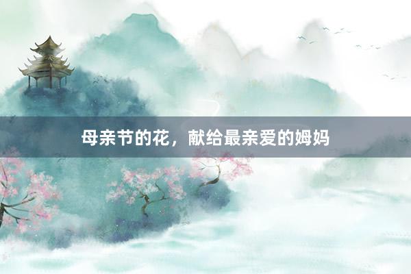 母亲节的花，献给最亲爱的姆妈